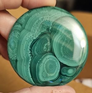 Malachite Display Disk #1 comes with stand